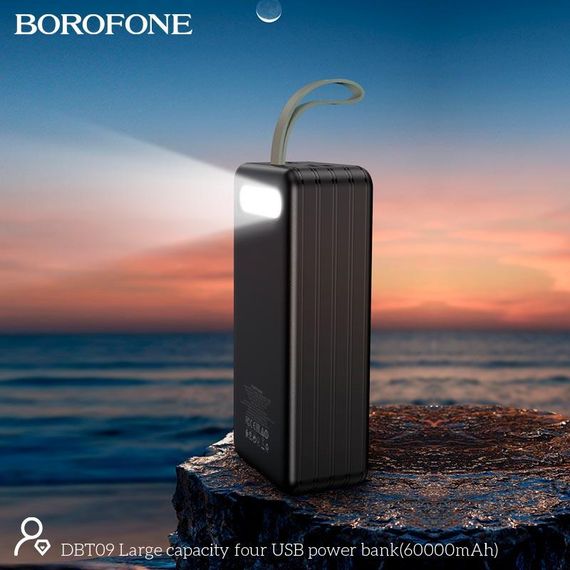 Портативна Батарея Power Bank Borofone DBT09 60000 mAh Powerbank Повербанк Портативний зарядний пристрій | Зображення 6