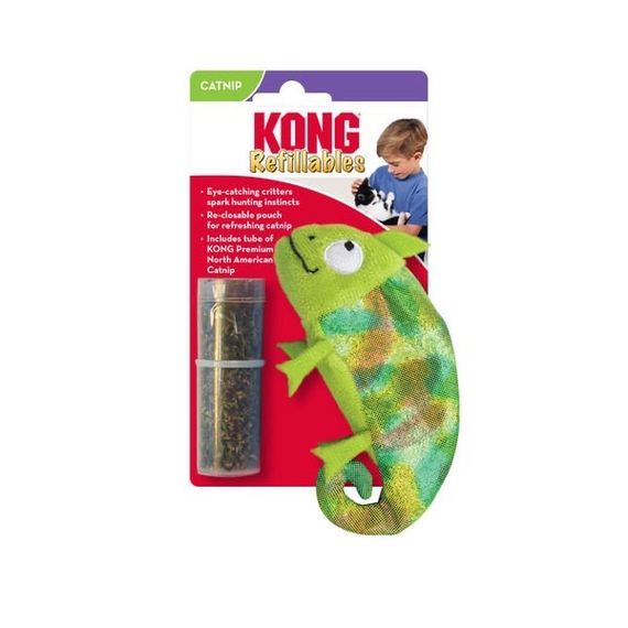 Іграшка для котів Kong Refillables Chameleon, 11.5 см
