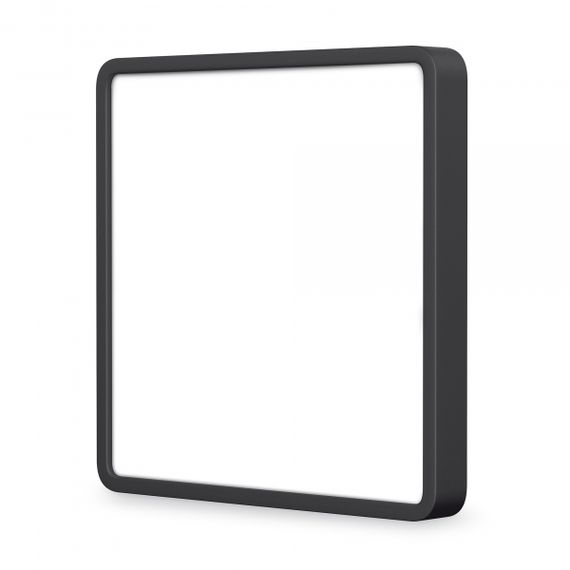 LED Світильник накладний квадрат VIDEX 24W 5000K Black | Зображення 1