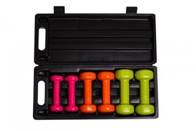 Набір гантелей в кейсі 6 кг. PowerPlay 4103 Fitness Dumbells (2шт.*0,5кг. 2шт.*1кг. 2шт.*1,5кг.)