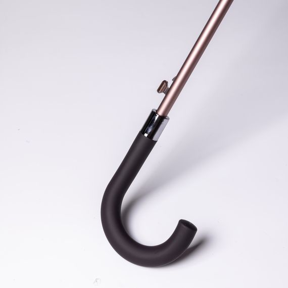 Класична парасолька-тростина з чохлом напівавтомат з поліестеру міцна надійна 12 спиць діаметр 120 см Фіолетовий HP-23-16V | Зображення 4