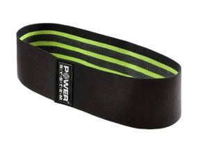 Тканева гумка для фітнесу та спорту Power System PS-4092 Booty Band LVL 2 Black/Green (d_80 см, 12-16 кг) (4092GN-0)