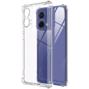 TPU чехол GETMAN Ease logo усиленные углы Full Camera для Motorola Moto G85 / Edge 50 Fusion Бесцветный (прозрачный)