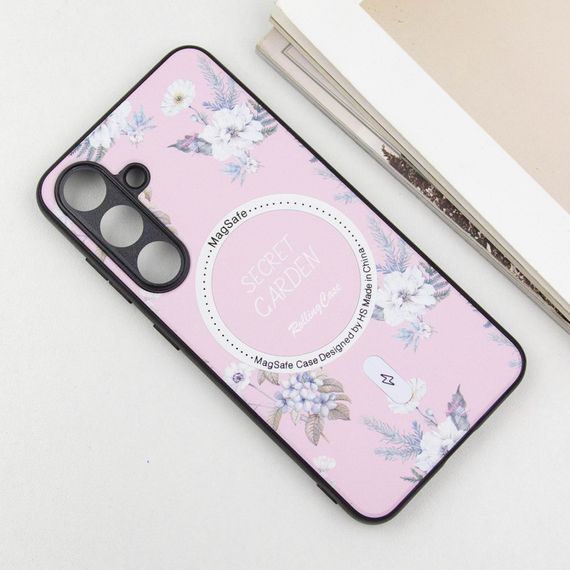 TPU+PC чохол Secret Garden with MagFit для Samsung Galaxy S24 Pink | Зображення 2