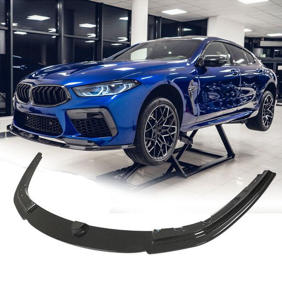 Накладка на передній бампер Lip (для F91/F92/F93 M8, Карбон) для BMW 8 cерія G14/G15/G16 2018- рр | Зображення 1