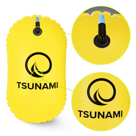 Буй для плавання TSUNAMI Basic надувний Yellow (P-5907739316806) | Зображення 4
