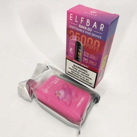 Elf Bar Raya D3 25000 смак Персик Ягоди (Peach Berry) | Зображення 1