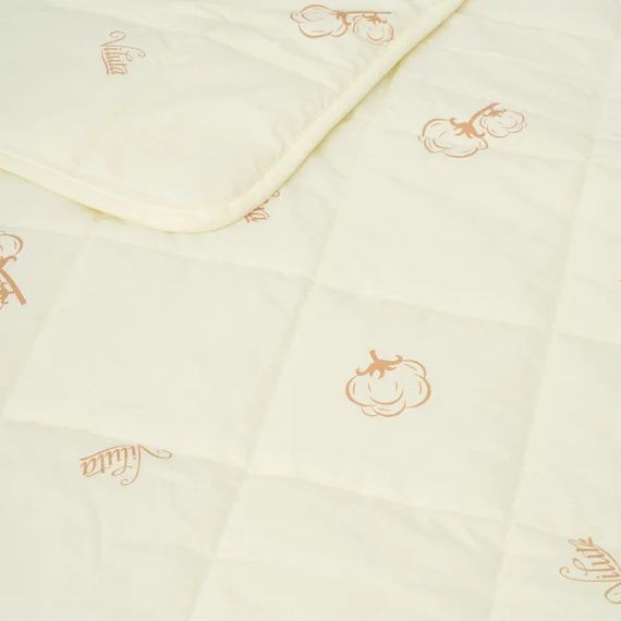 Ковдра полуторна бавовняна стьобана Viluta 21390 140x205 см бежева | Зображення 3