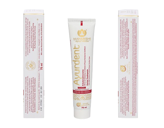 Зубная паста Аюрдент, Ayurdent, Classic, для крепких и здоровых зубов, натруальная зубная паста, 75 мл | Зображення 1