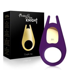 Эрекционное виброкольцо Rianne S: The Pussy & The Knight Couple Ring, 10 режимов работы, мед силикон sexstyle