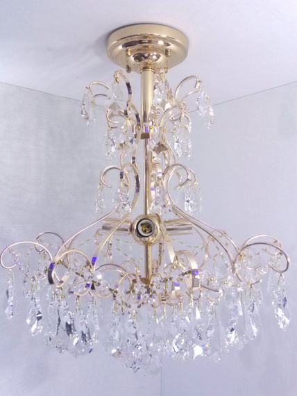 Люстра стельова кришталева 25485 Золото 59х49х49 см.