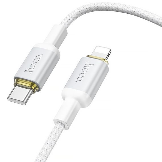 Дата кабель Hoco X128 Benefit Type-C to Lightning 30W (1m) White | Зображення 2