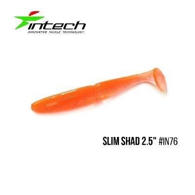 Силіконова приманка, Їстівний силікон Intech Інтеч Slim Shad 2,5"12 шт IN76