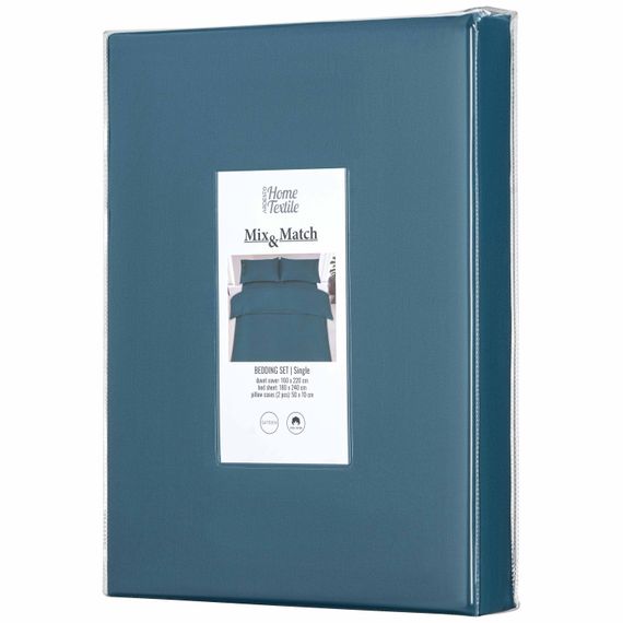Набір постільної білизни 1,5сп Ardesto Mix&Match, підковдра 160х220см, 100% бавовна, сатин, океан (ART1622SB) | Зображення 1
