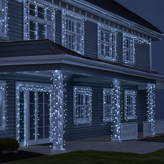 Світлодіодна гірлянда «Різдвяна фея» 50 м, 500 LED, IP65, чорний дріт | Зображення 2