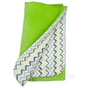 Плед детский МС 110612-12 трикотаж, зеленый 78 х 90 см