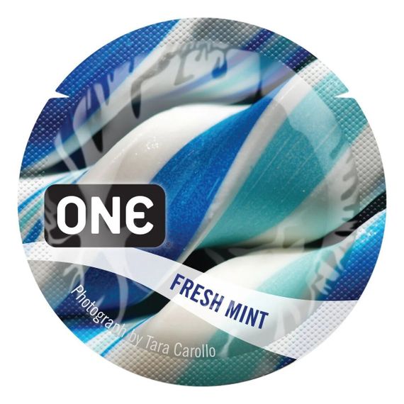 Набор оральных презервативов One Flavor Waves Fresh Mint со вкусом освежающей мяты (цена за 5 шт.) sexstyle