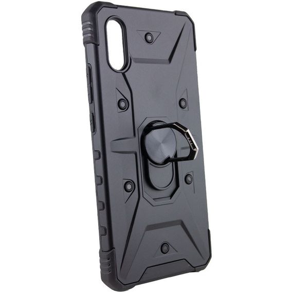 Ударостійкий чохол Pathfinder Ring для Xiaomi Redmi 9A Чорний / Black | Зображення 1