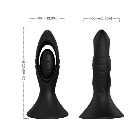 Анальный стимулятор Watchman Black, 9 vibration functions sexstyle | Зображення 4