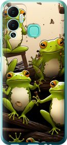 Чехол на Infinix Hot 12 Play Жабки "5656u-2759-17620"