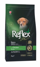 Сухой корм с курицей для щенят малых пород Reflex Plus Junior Mini & Small Breeds Chicken, 3 кг