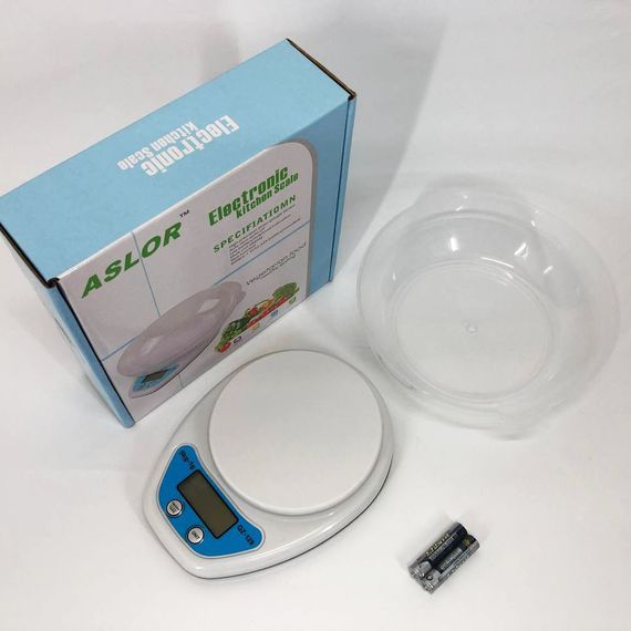 Кухонні ваги з вимірюванням об'єму QZ-129A 5кг, Кухонні ваги з плоскою поверхнею Мірні для кухні DP-43 | Зображення 5