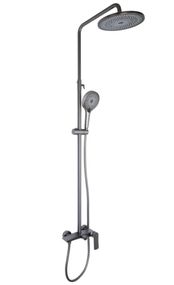 Душова система для душу Qtap Slavonice Gunmetal Black PVD QTSLA110GMB45913