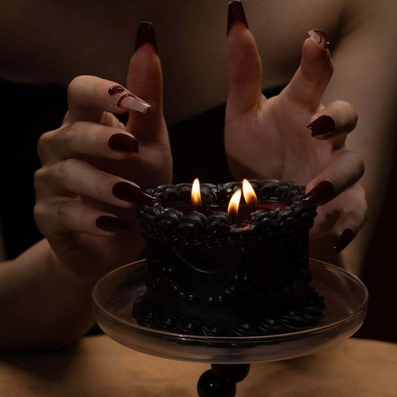 Свічка воскова UPKO Midnight Sweetie низькотемпературна, чорна, 270 гр Sex Aura | Зображення 5