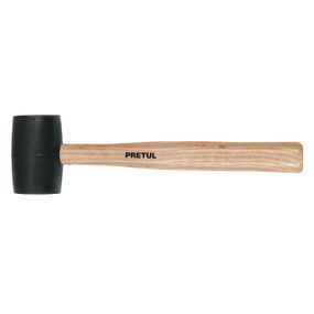 Киянка резиновая Pretul с деревянной ручкой 450 г (MH-16P)