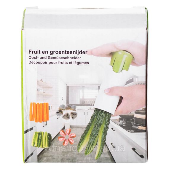 Овочерізка ручна 11×6×11 см кругла універсальна овочерізка механічна мультирізка для овочів і фруктів HP-8-72 | Зображення 8