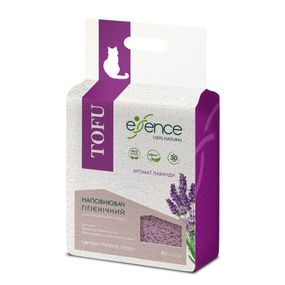 Наповнювач гігієнічний Essence для котячого туалету натуральний з тофу з ароматом лаванди гранула 2 мм 6 л