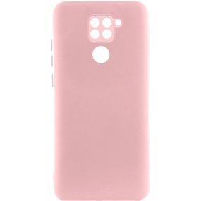 Чохол TPU GETMAN Liquid Silk Full Camera для Xiaomi Redmi Note 9 / Redmi 10X Рожевий / Pink