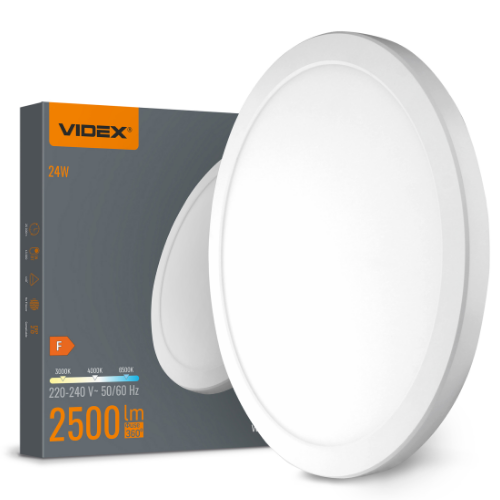 LED Світильник 24W круглий білий VL-DL6R-24CW Videx