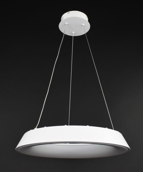 Люстра світлодіодна підвісна LED світильник для квартири на стелю лед з пультом 27551 Білий 25-90х48х48 см.