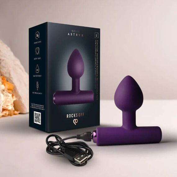Анальна вібропробка Rocks Off NOVA Astryx Purple Sex Aura | Зображення 1
