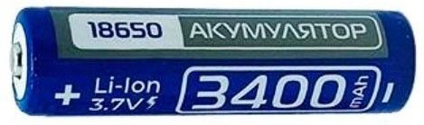 Літій-іонний акумулятор із захистом Rablex 3400 mAh 18650 (Li-ion) 3,7 V Original | Зображення 2