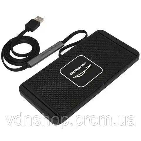 Силіконовий килимок в авто зі швидкою бездротовою зарядкою Car Wireless Pad C1 15W | Зображення 2