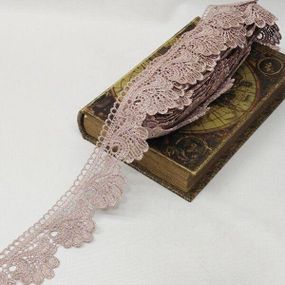 Мереживо макраме  6CM (13M) Колір-пудровий (729-42-092)