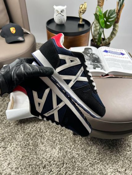 Чоловічі кросівки Armani Exchange Black White Navy весна / літо / осінь A3140 44 27 | Зображення 5