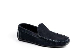 Мокасины замшевые Prime shoes синие 41 размер 27,2 см