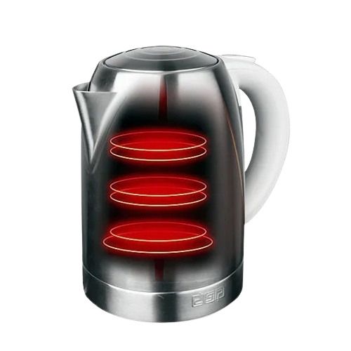 Електрочайник DSP KK1114 металевий дисковий 1.7L 2200W | Зображення 1
