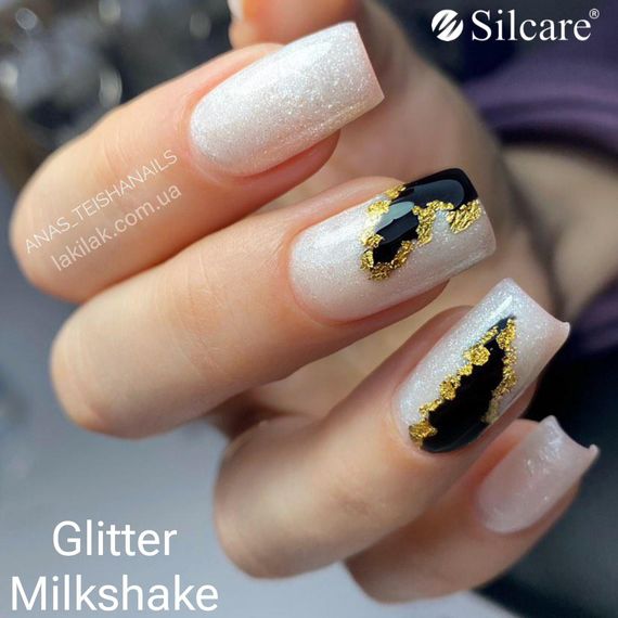 Гель для наращивания ногтей Польша Glitter MilkShake 50мл | Зображення 1