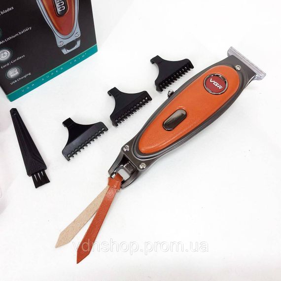 Аккумуляторный универсальный триммер для стрижки VGR V-263, Классная машинка для стрижки волос KG-91 | Зображення 8