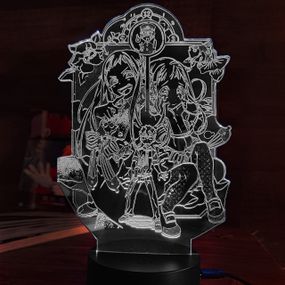 Акриловий світильник-нічник Ханако Кун три охоронця часу білий tty-n001588