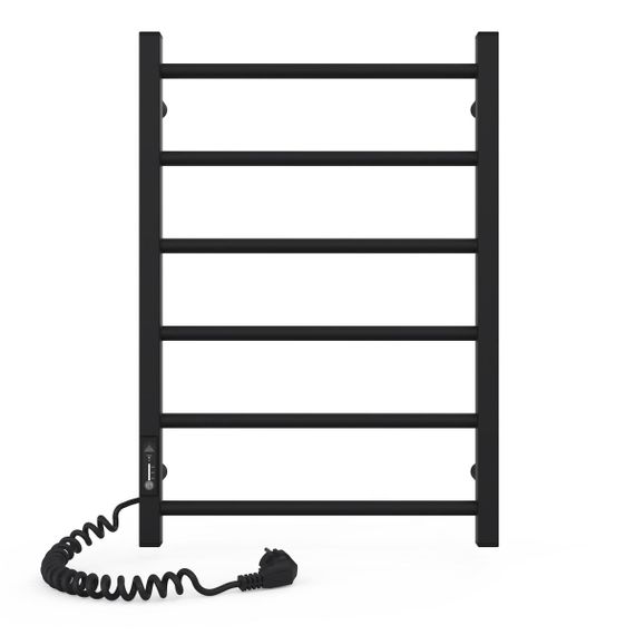 Электрическая полотенцесушилка Laris Зебра Альфа ЧФЧ6 400 х 600 Е (подкл. слева) R3 | Зображення 1