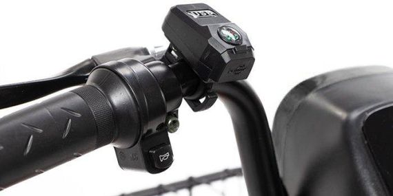 Электроскутер Crosser Mini LFP 450W 48V 15Ah, LiFePO4 аккумулятор, до 50 км пробег, электровелосипед 2 места Черный | Зображення 6