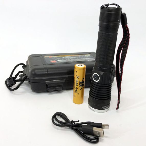 Ручний ліхтар cob Police, Ліхтарик на всі випадки, Ударостійкий водонепроникний ліхтар IP-98 | Зображення 4