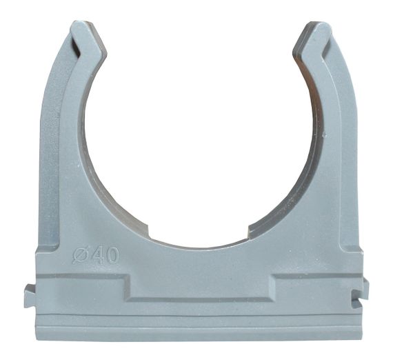 Крепление клипса для гофры d 40 серое Ny95506213