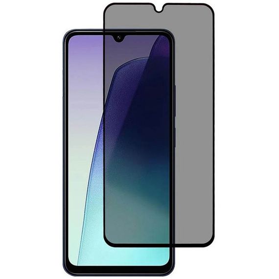 Захисне скло Privacy 5D (тех.пак) для Xiaomi Redmi 14C / A4 / A5 / Poco C75 / C71 / M7 Чорний
