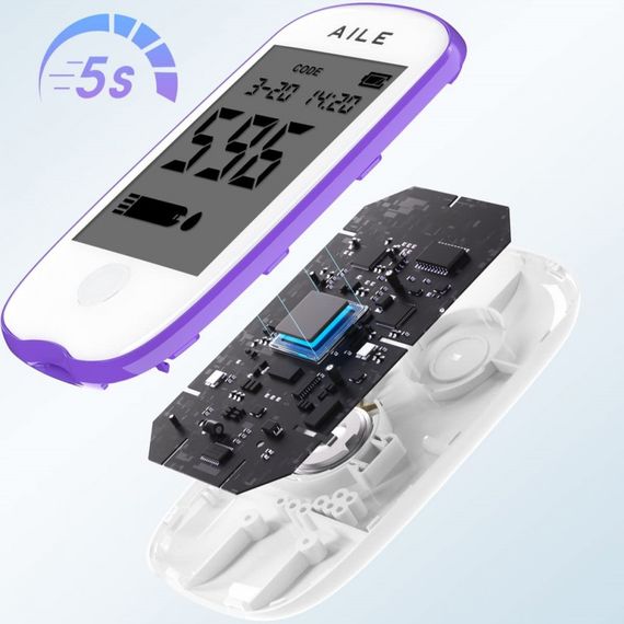 Глюкометр із тест смужками та ланцетами AILE A608 | Зображення 3